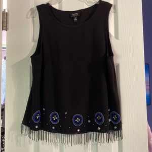 Blouse with embroidered beeds